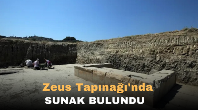 Zeus Tapınağı'nda Sunak Bulundu