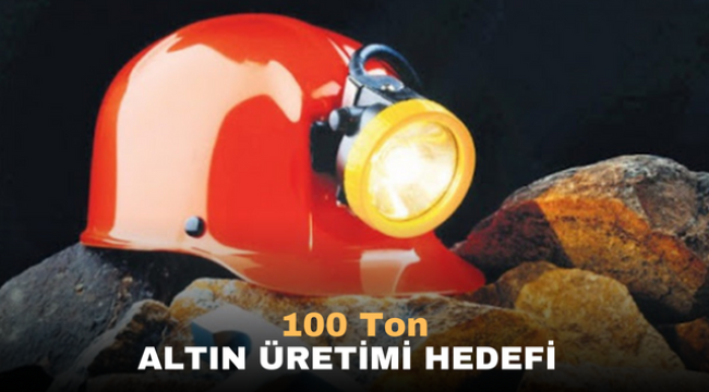 100 ton altın üretim hedefi