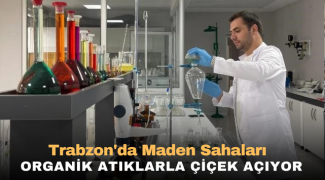 Trabzon'da maden sahaları organik atıklarla çiçek açıyor