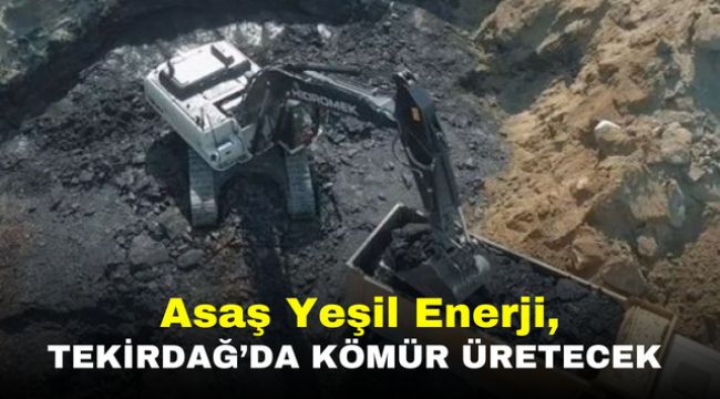 Asaş Yeşil Enerji, Tekirdağ'da kömür üretecek 