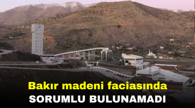 Bakır madeni faciasında sorumlu bulunamadı