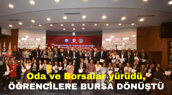 Oda ve Borsalar yürüdü, öğrencilere bursa dönüştü