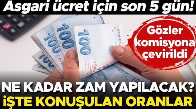 2024 Asgari ücret zammı için kritik günler! İşte konuşulan maaş zam oranları..