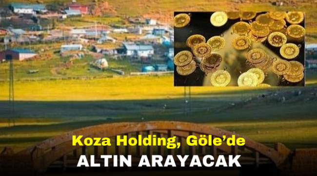 Koza Holding, Göle'de altın arayacak