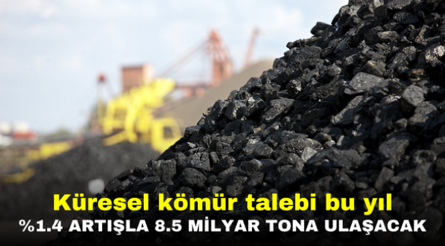 Küresel kömür talebi bu yıl yüzde 1.4 artışla 8.5 milyar tona ulaşacak