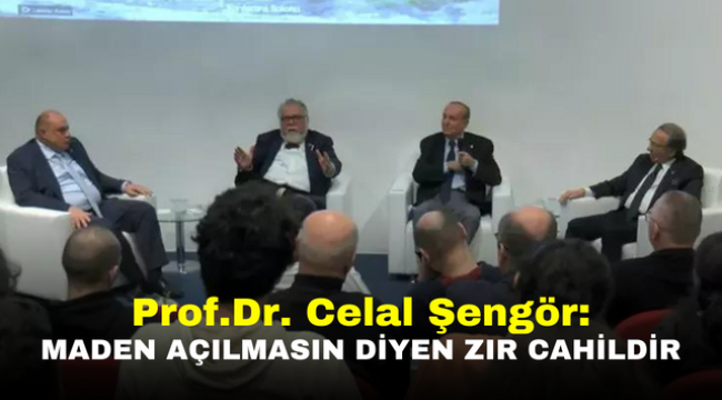 Prof.Dr. Celal Şengör: Maden açılmasın diyen zır cahildir