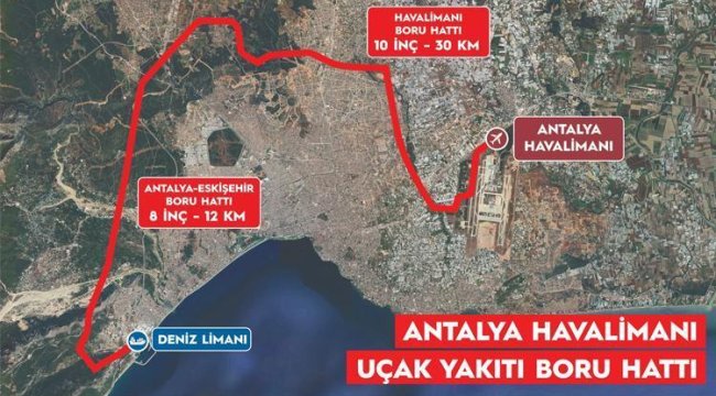 40 kilometrelik boru hattı 60 bin tankeri trafikten çekecek