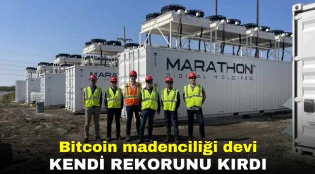 Bitcoin Madenciliği devi kendi rekorunu kırdı