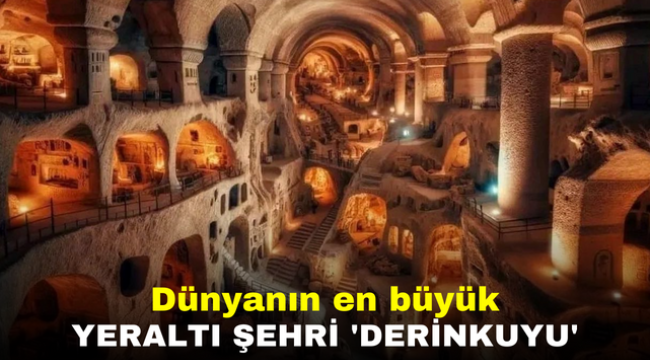 Dünyanın en büyük yeraltı şehri 'Derinkuyu'