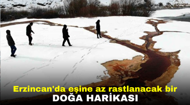 Erzincan'da eşine az rastlanacak bir doğa harikası