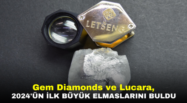 Gem Diamonds ve Lucara, 2024'ün İlk Büyük Elmaslarını Buldu