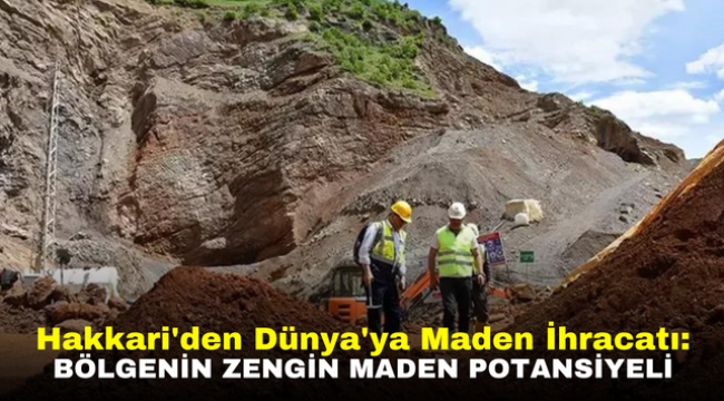 Hakkari'den Dünya'ya Maden İhracatı: Bölgenin Zengin Maden Potansiyeli