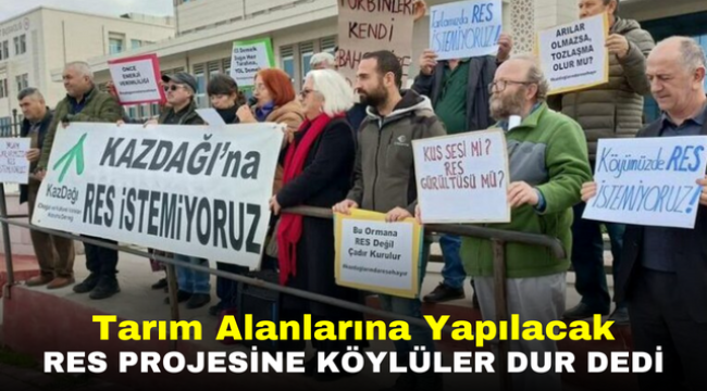 Tarım Alanlarına Yapılacak RES Projesine Köylüler Dur Dedi 