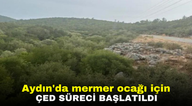 Aydın'da mermer ocağı için ÇED süreci başlatıldı