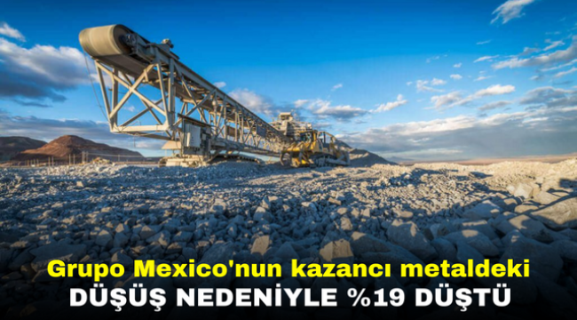 Grupo Mexico'nun kazancı metaldeki düşüş nedeniyle %19 düştü