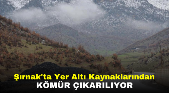 Şırnak'ta Yer Altı Kaynaklarından Kömür Çıkarılıyor