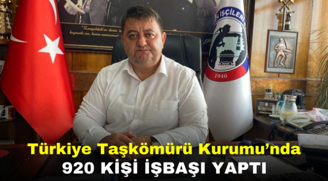 Türkiye Taşkömürü Kurumu'nda 920 kişi işbaşı yaptı