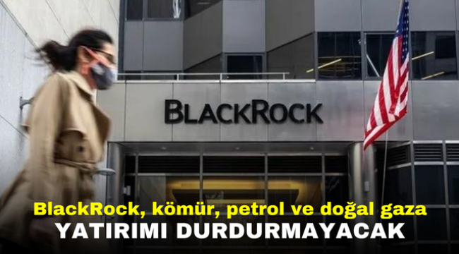 BlackRock, kömür, petrol ve doğal gaza yatırımı durdurmayacak