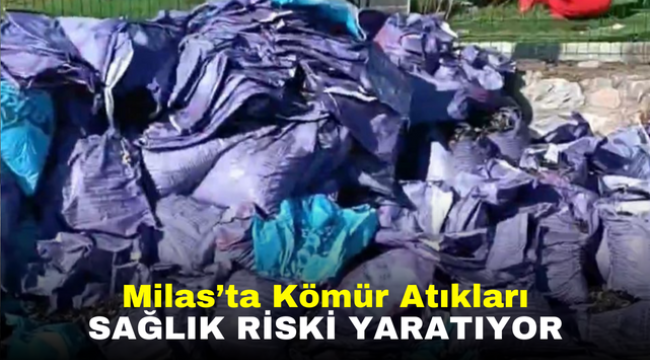 Milas'ta Kömür Atıkları Sağlık Riski Yaratıyor