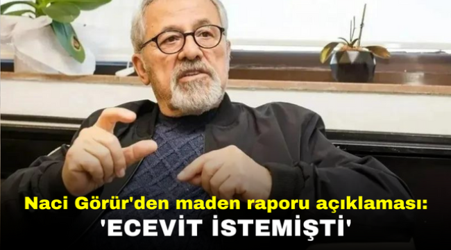 Naci Görür'den maden raporu açıklaması: 'Ecevit istemişti'