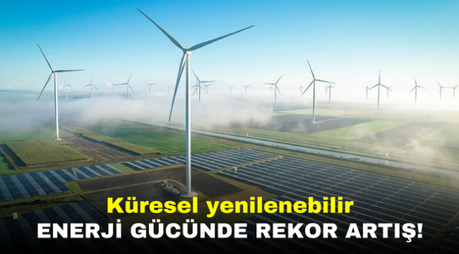 Küresel yenilenebilir enerji gücünde rekor artış!