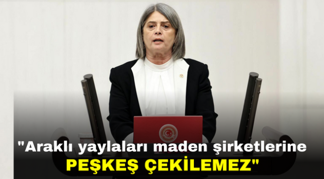 "Araklı yaylaları maden şirketlerine peşkeş çekilemez"