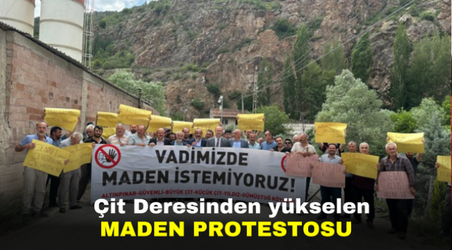 Çit Deresinden yükselen maden protestosu