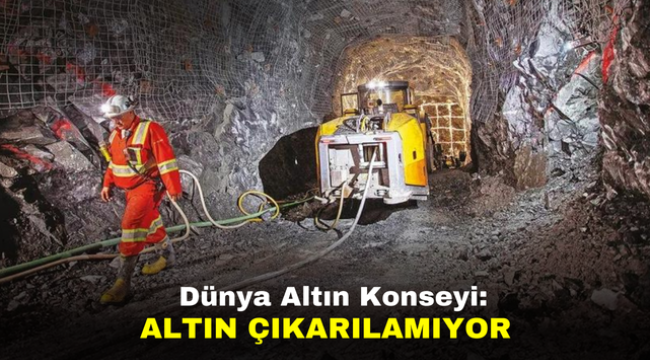 Dünya Altın Konseyi: Altın çıkarılamıyor