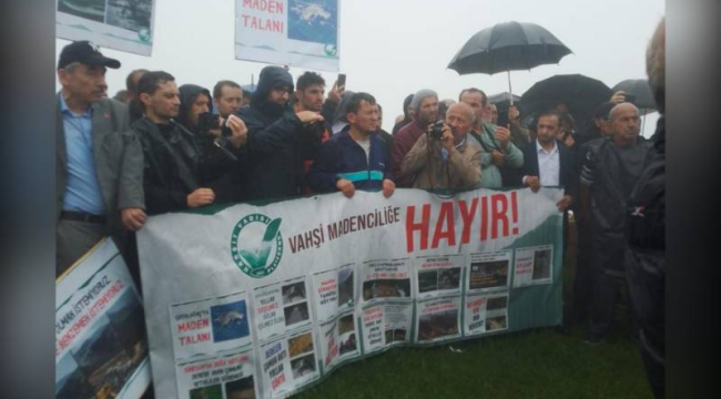 Giresun'da maden tepkisi