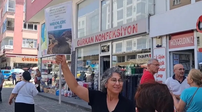 Arhavi'de maden ocağına karşı imza kampanyası