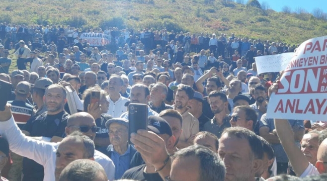 Ordu'da halk maden çalışmalarına karşı ayaklandı