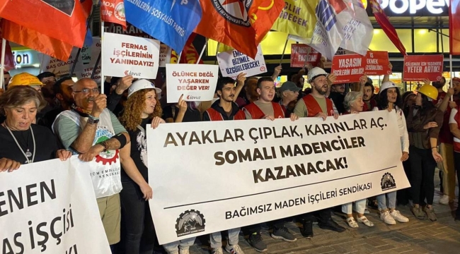 Fernas direnişine İzmir'den destek: Maden işçileri kazanacak