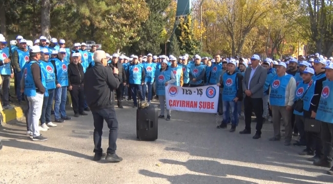 Ankara'da maden işçileri özelleştirmeye karşı eylem yaptı